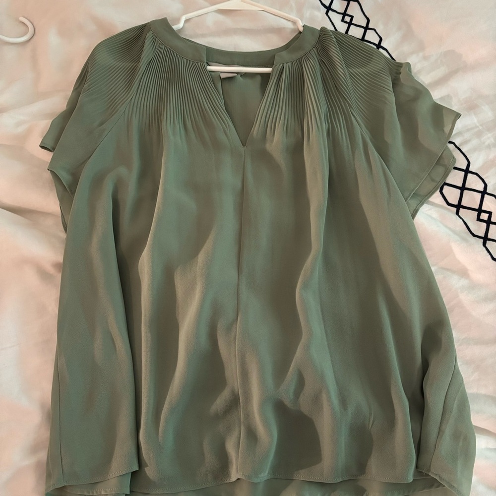 Green blouse
